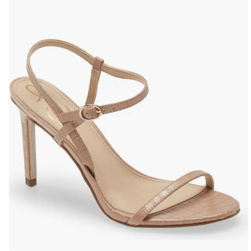 NEW In Box Sam Edelman Women’s Doran Strappy Heel Sandals Stilettos, Maple Croc